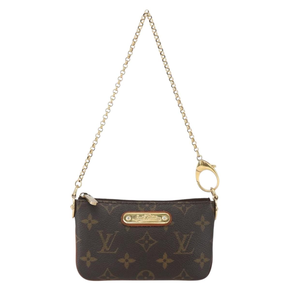 LOUIS VUITTON Monogram Pochette Mira PM Accessory Pouch M60095 LV Auth 159179