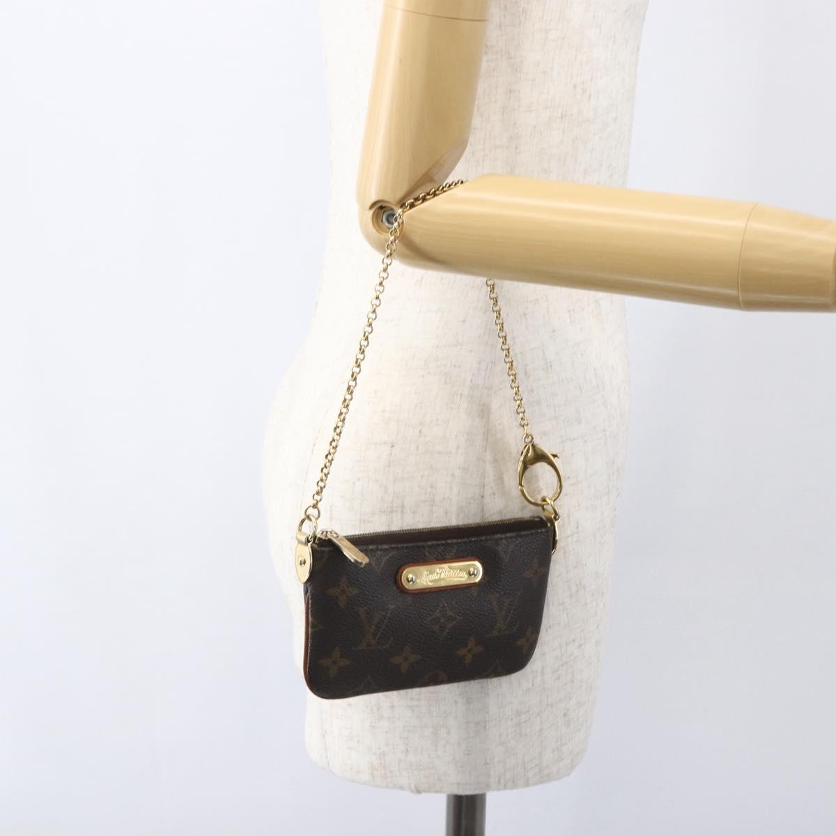 LOUIS VUITTON Monogram Pochette Mira PM Accessory Pouch M60095 LV Auth 159179