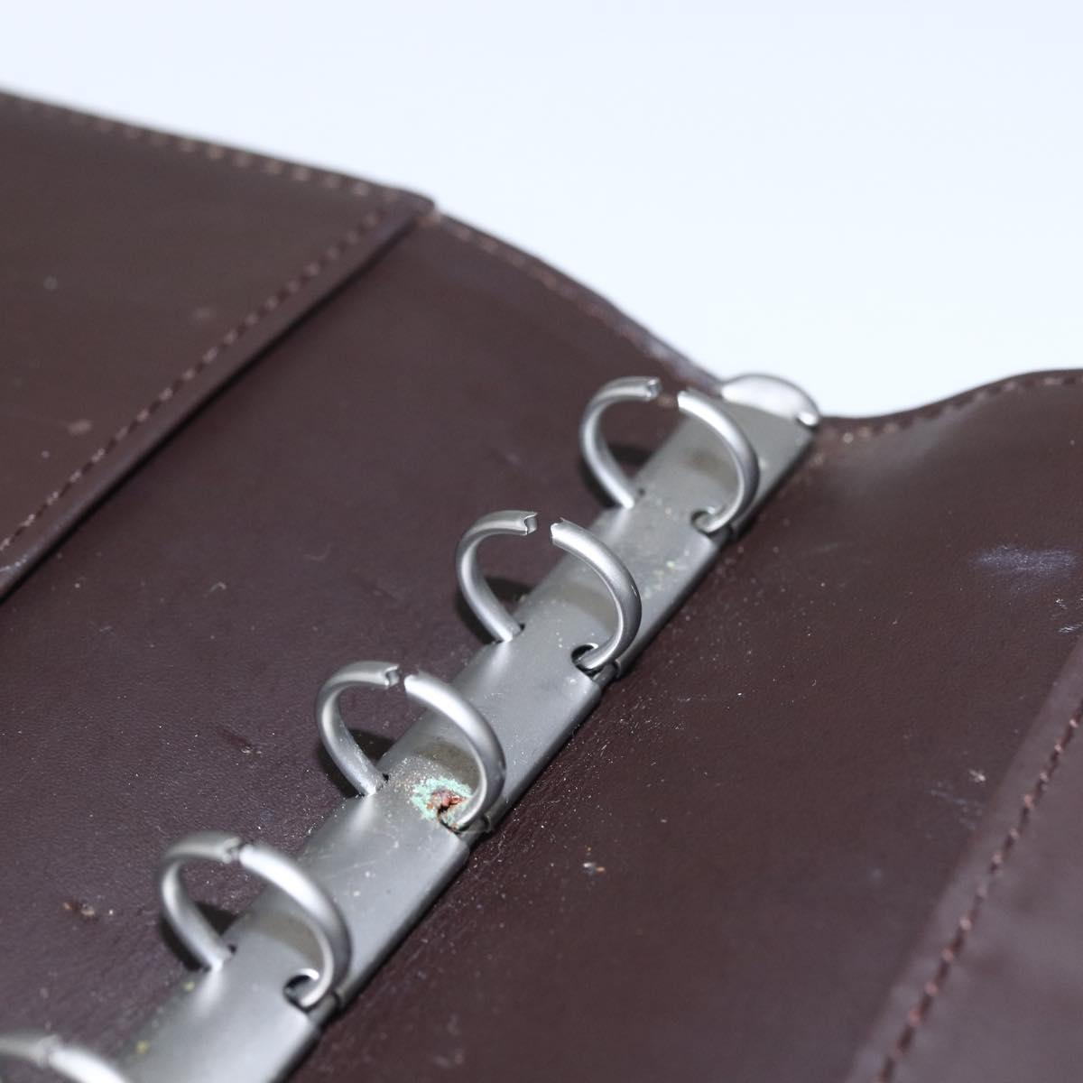 LOUIS VUITTON Epi Agenda PM Day Planner Cover Mocha R2005D LV Auth 159180