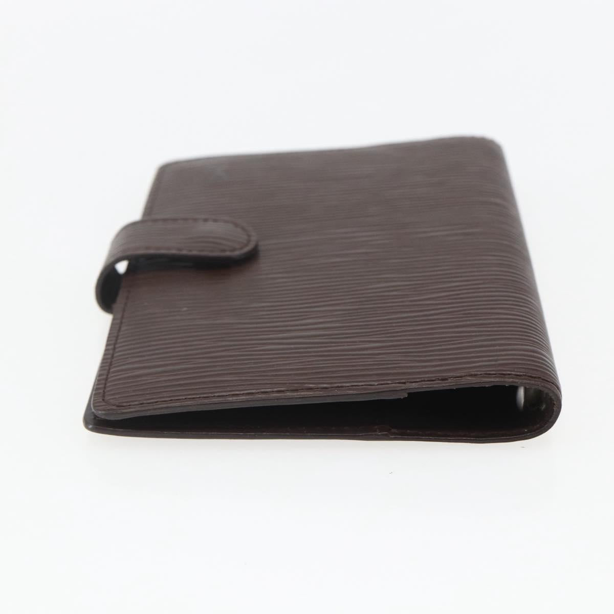 LOUIS VUITTON Epi Agenda PM Day Planner Cover Mocha R2005D LV Auth 159180