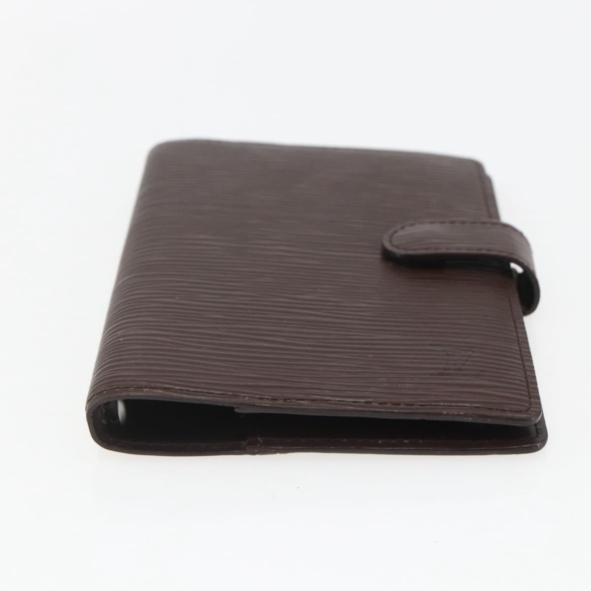 LOUIS VUITTON Epi Agenda PM Day Planner Cover Mocha R2005D LV Auth 159180