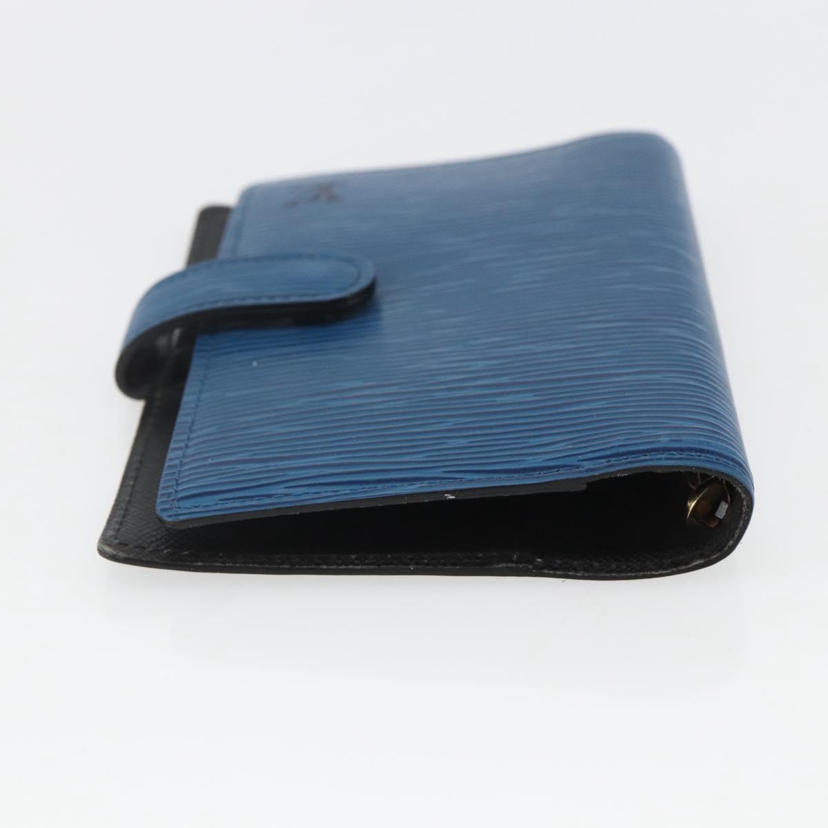 LOUIS VUITTON Epi Agenda PM Day Planner Cover Blue R20055 LV Auth 159181