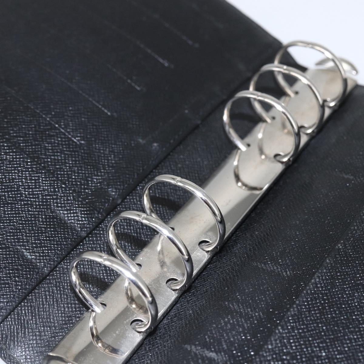 LOUIS VUITTON Damier Graphite Agenda MM Day Planner Cover R20242 LV Auth 159182