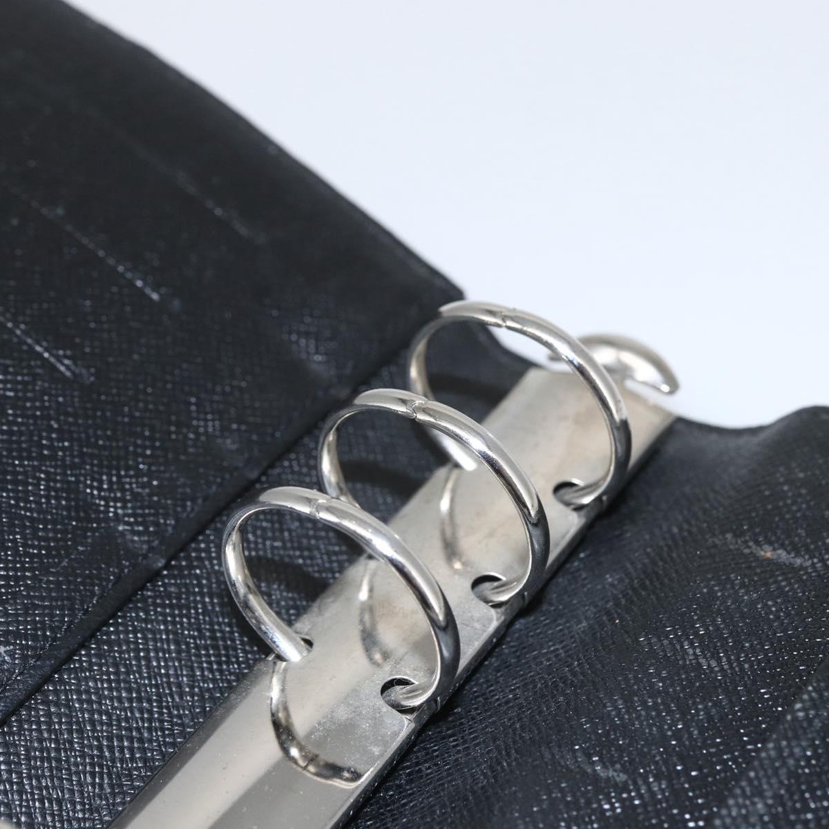 LOUIS VUITTON Damier Graphite Agenda MM Day Planner Cover R20242 LV Auth 159182