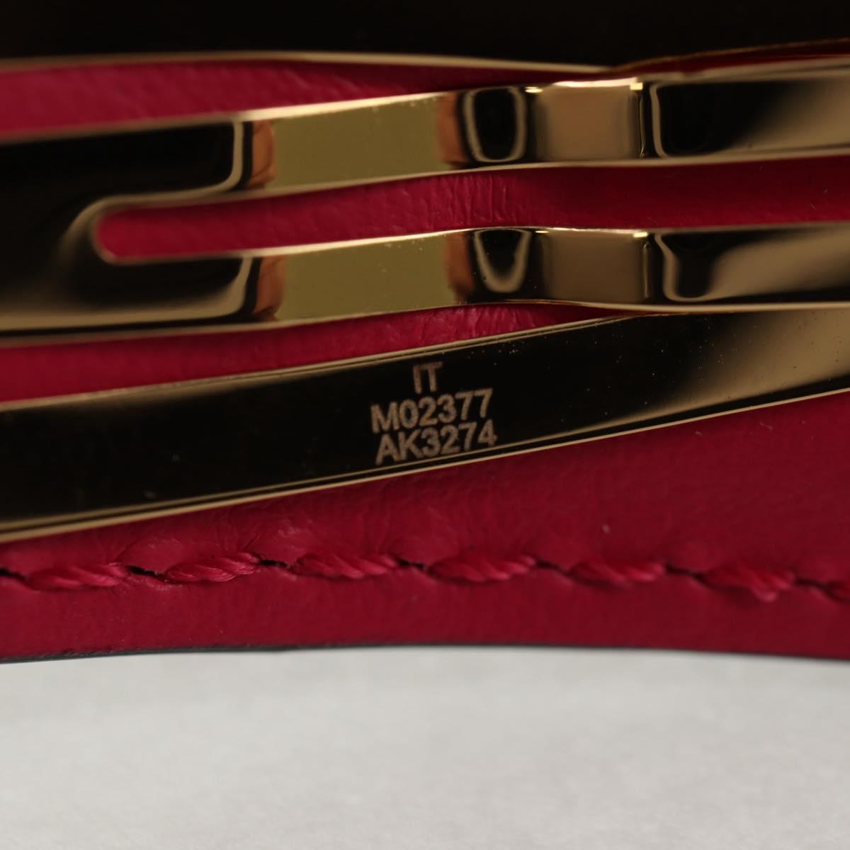 LOUIS VUITTON Set of 2 LV Backstage Mini Barrettes Rose M02377 LV Auth 159185M