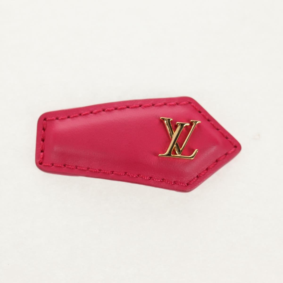 LOUIS VUITTON Set of 2 LV Backstage Mini Barrettes Rose M02377 LV Auth 159185M