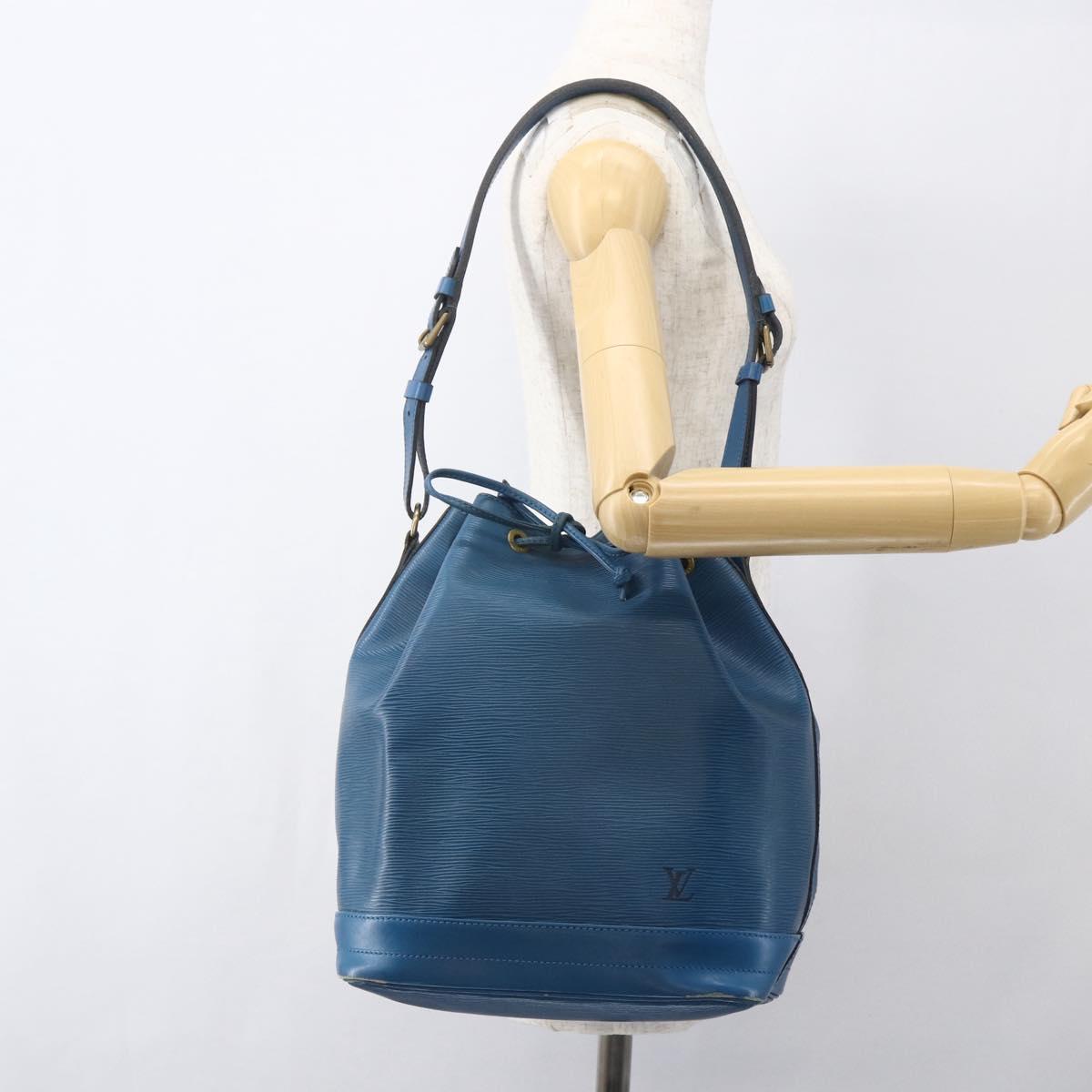 LOUIS VUITTON Epi Noe Shoulder Bag Toledo Blue M44005 LV Auth 159200
