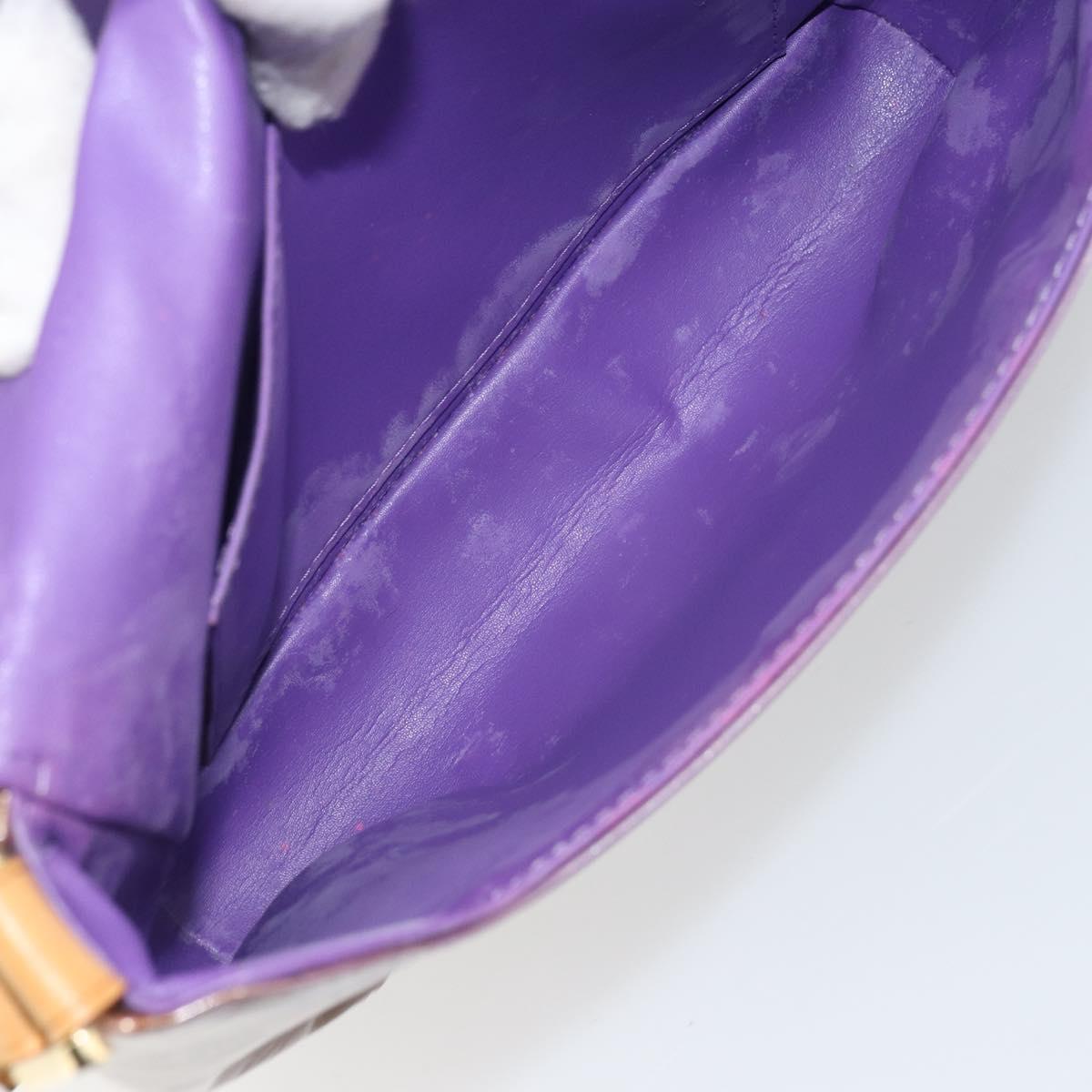LOUIS VUITTON Monogram Vernis Thompson Street Bag Viole M91095 LV Auth 159208