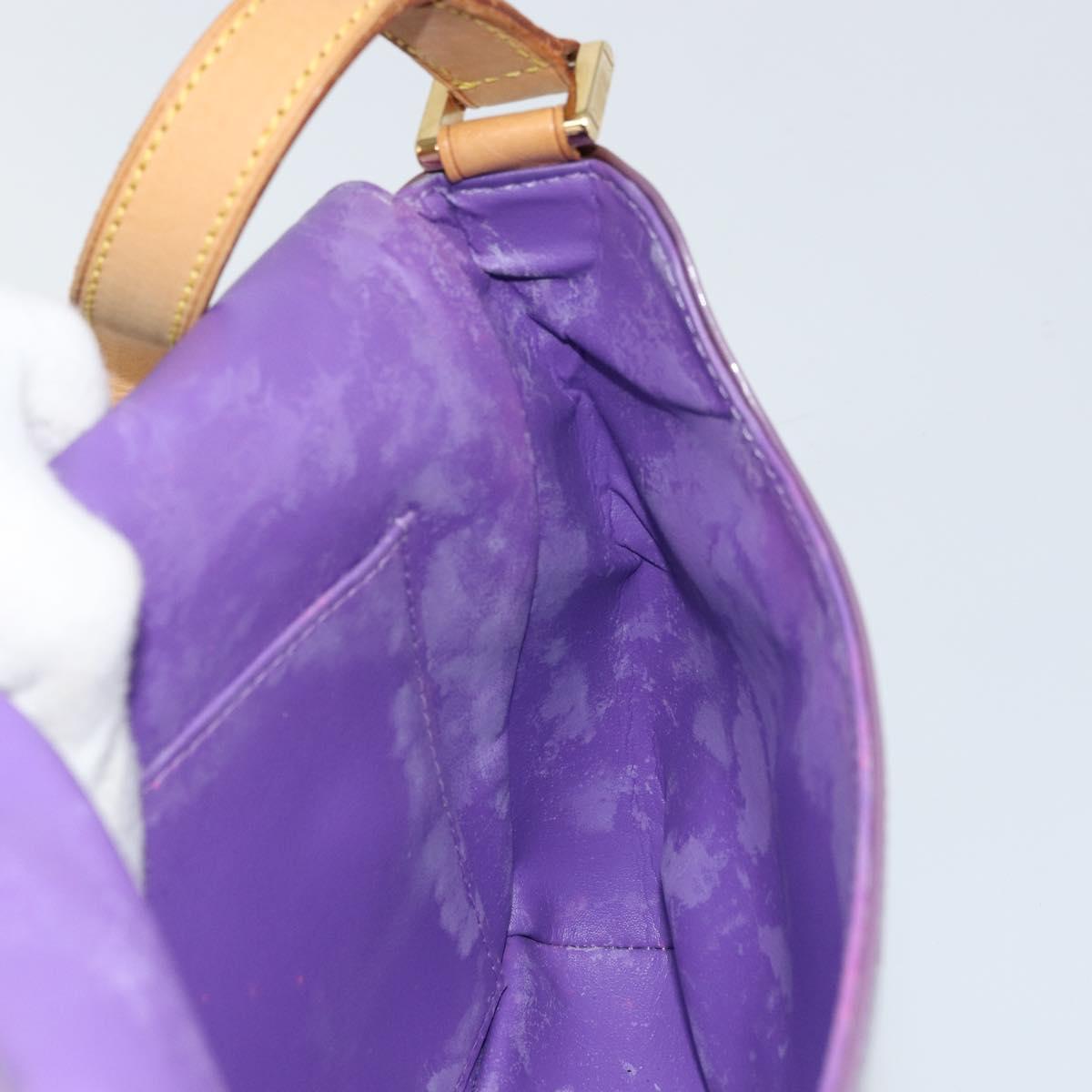 LOUIS VUITTON Monogram Vernis Thompson Street Bag Viole M91095 LV Auth 159208