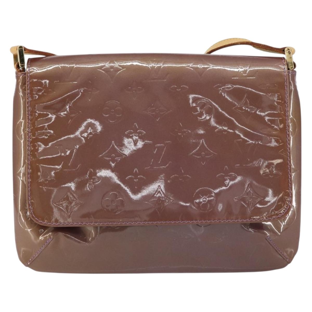 LOUIS VUITTON Monogram Vernis Thompson Street Bag Viole M91095 LV Auth 159208
