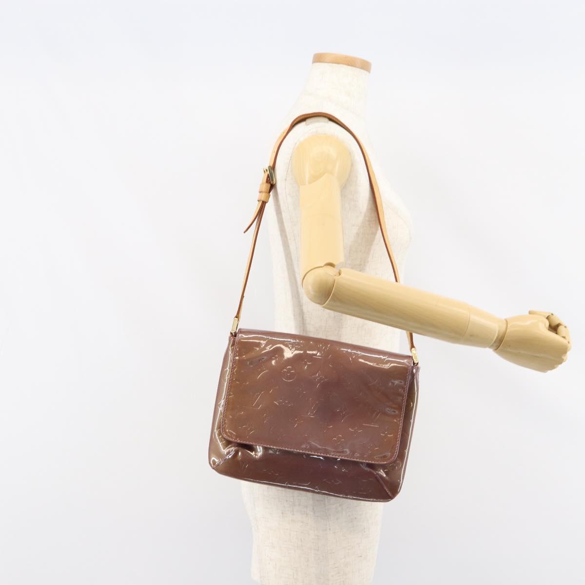 LOUIS VUITTON Monogram Vernis Thompson Street Bag Viole M91095 LV Auth 159208