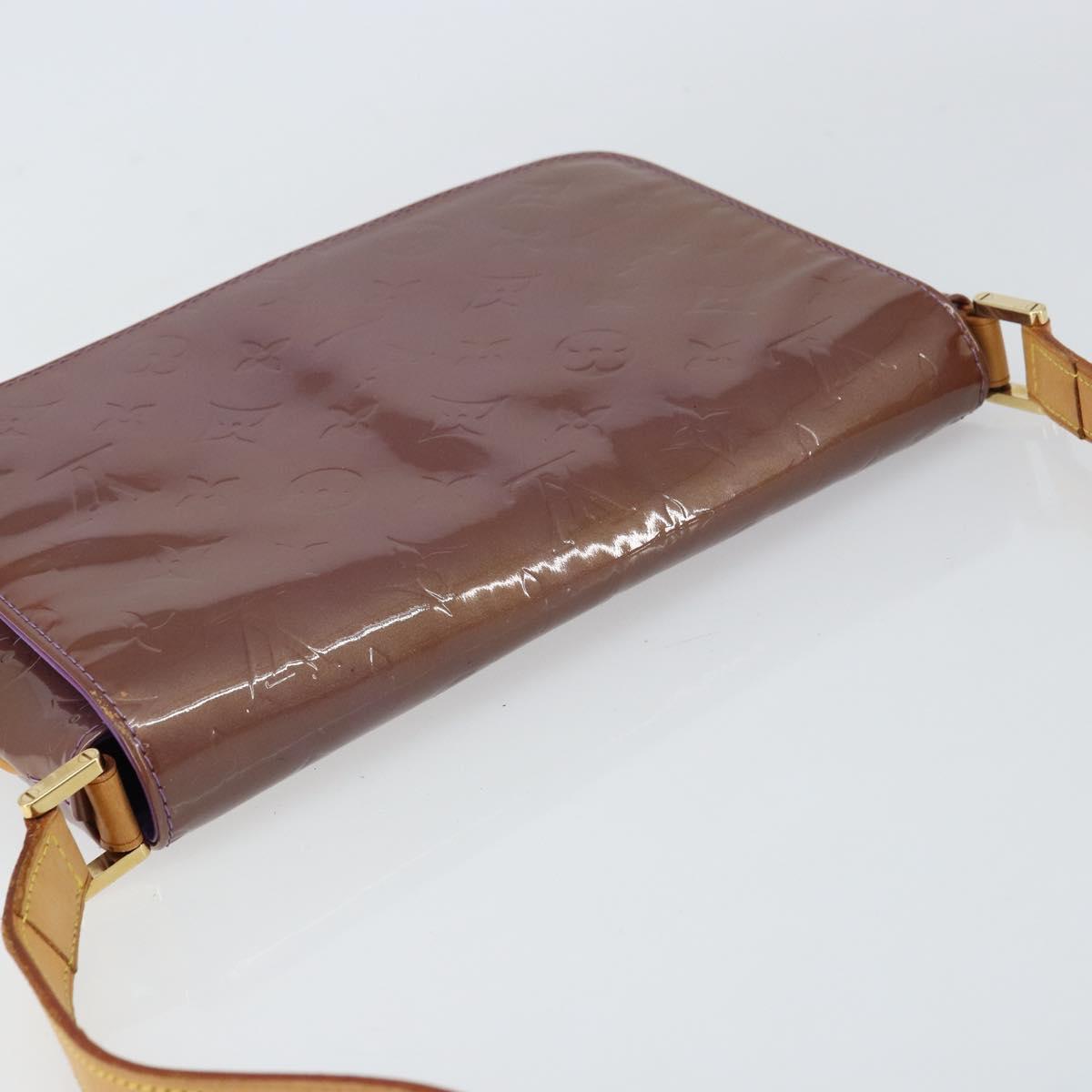 LOUIS VUITTON Monogram Vernis Thompson Street Bag Viole M91095 LV Auth 159208