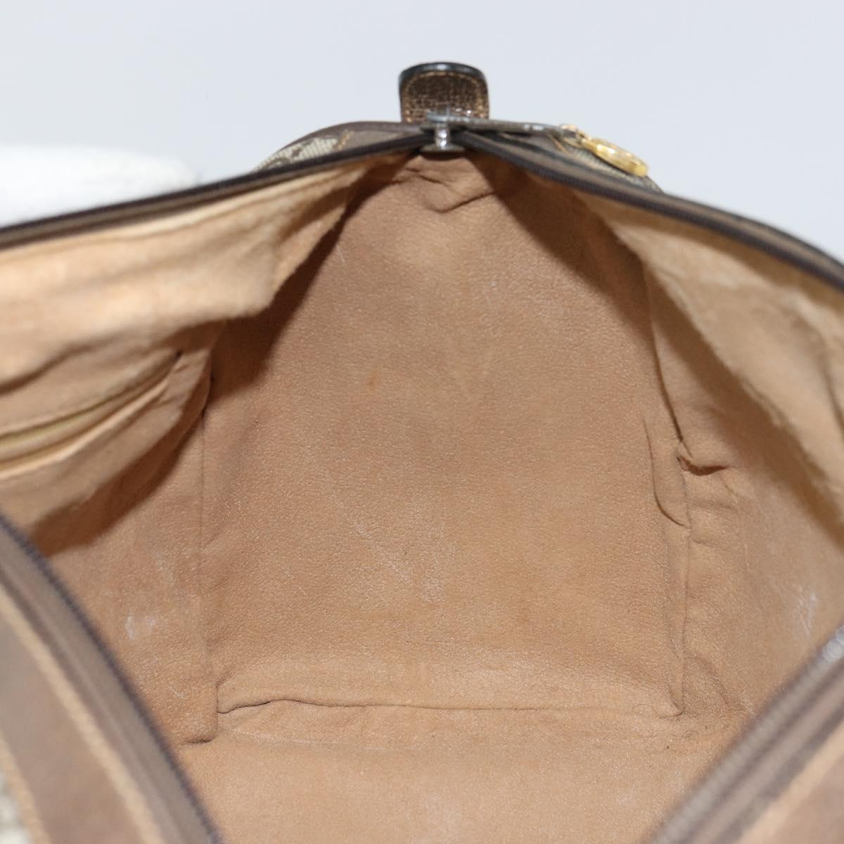 GUCCI GG Supreme Web Sherry Line Boston Bag PVC Beige Gold 378 02 07 Auth 159211