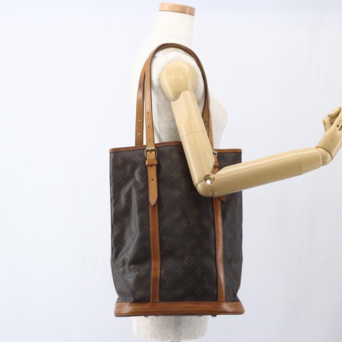 LOUIS VUITTON Monogram Bucket GM Shoulder Bag M42236 LV Auth 159224