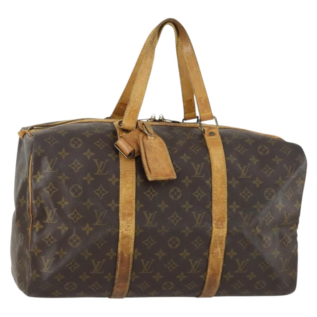 LOUIS VUITTON Monogram Sac Souple 45 Boston Bag M41624 LV Auth 159241