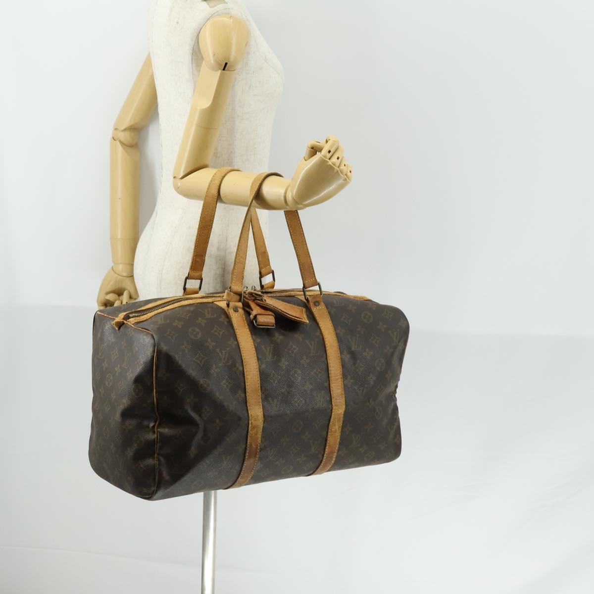 LOUIS VUITTON Monogram Sac Souple 45 Boston Bag M41624 LV Auth 159241