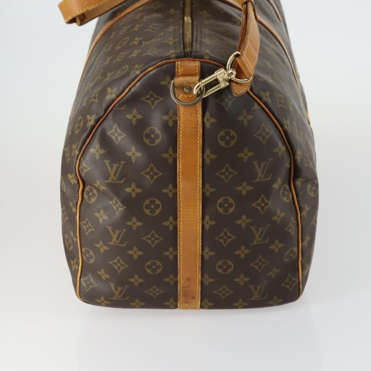 LOUIS VUITTON Monogram Keepall Bandouliere 60 Boston Bag M41412 LV Auth 159246