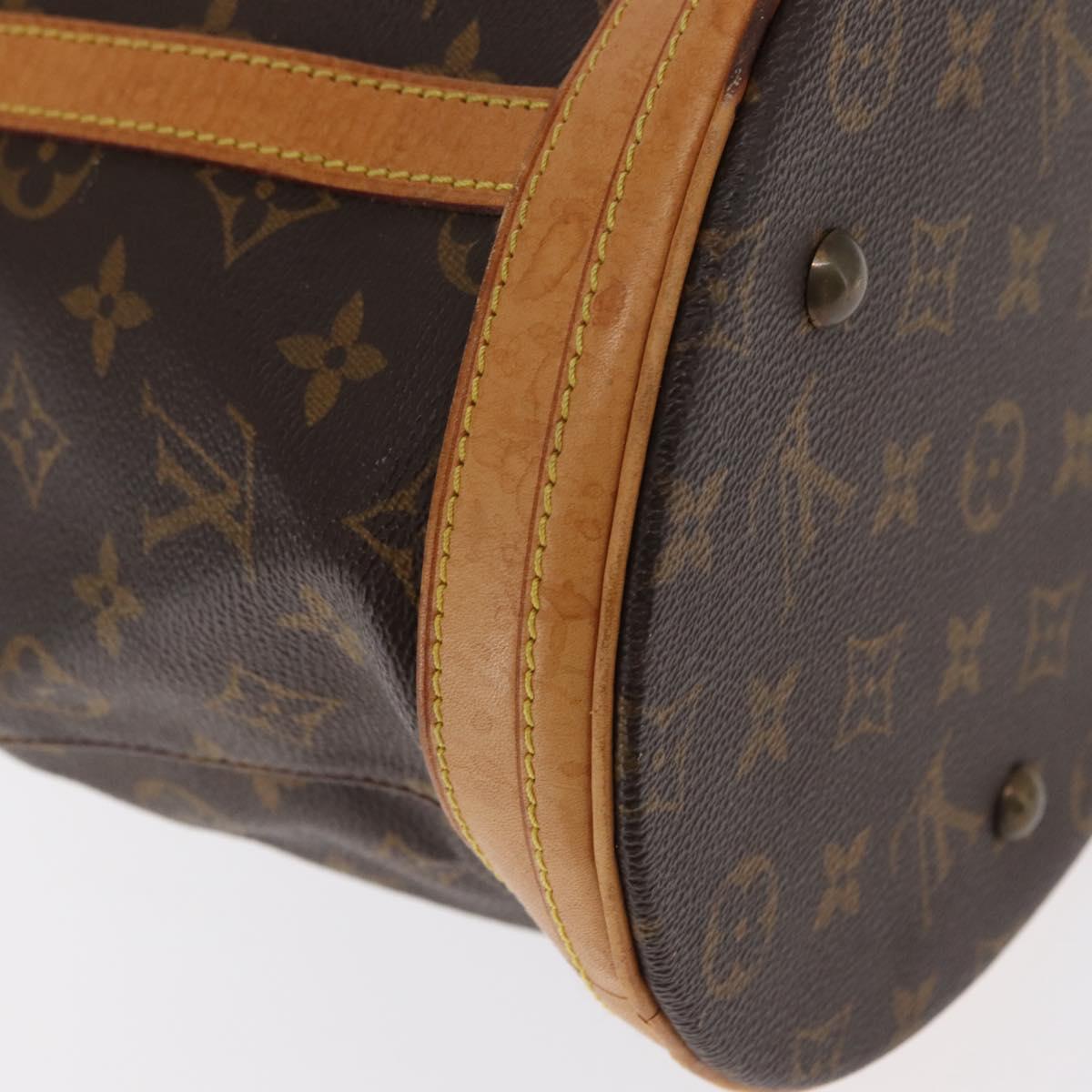 LOUIS VUITTON Monogram Bucket GM Shoulder Bag M42236 LV Auth 159247