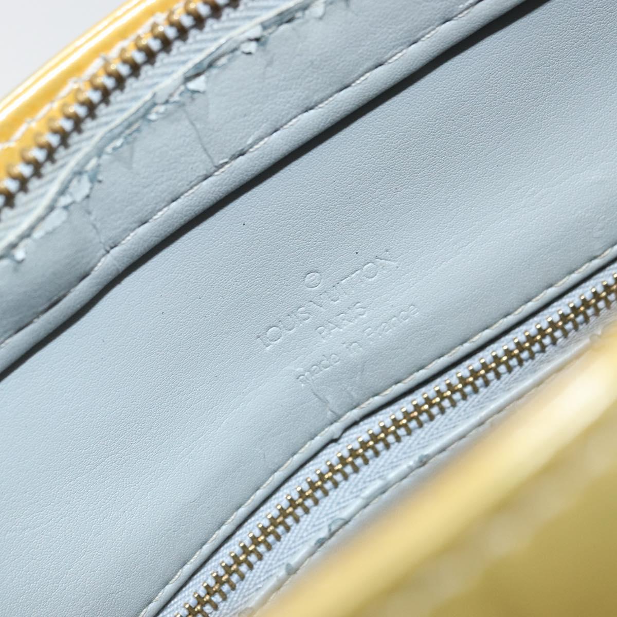 LOUIS VUITTON Monogram Vernis Houston Hand Bag Gris M91053 LV Auth 159249