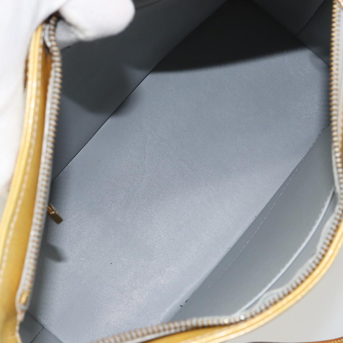 LOUIS VUITTON Monogram Vernis Houston Hand Bag Gris M91053 LV Auth 159249