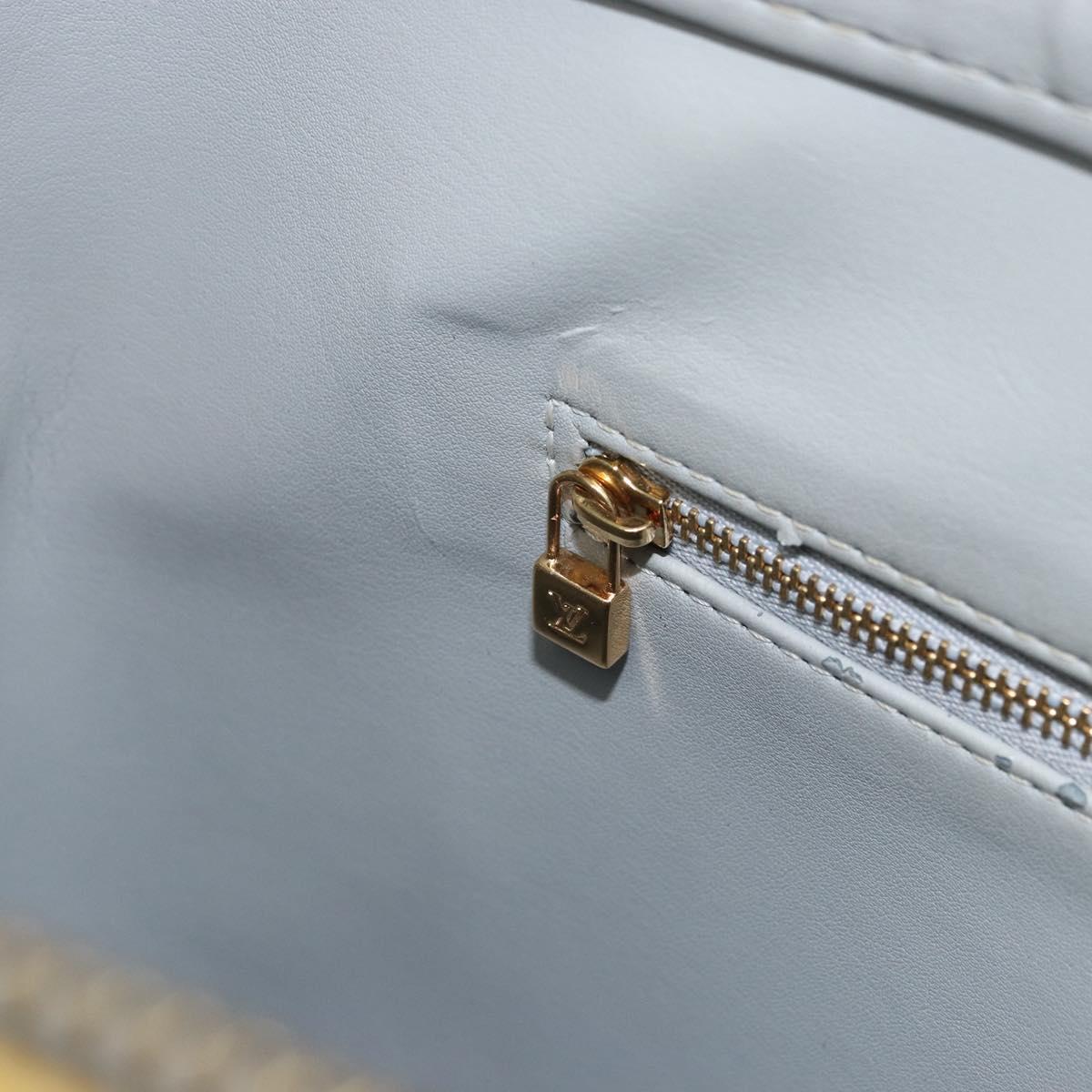 LOUIS VUITTON Monogram Vernis Houston Hand Bag Gris M91053 LV Auth 159249