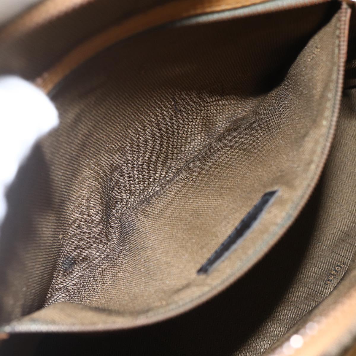 FENDI Zucca Canvas Hand Bag 2way Black Brown Auth 159305A
