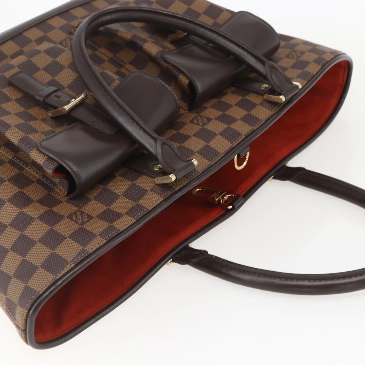 LOUIS VUITTON Damier Ebene Manosque GM Tote Bag N51120 LV Auth 159313