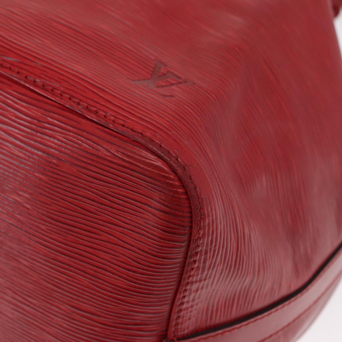 LOUIS VUITTON Epi Petit Noe Shoulder Bag Red M44107 LV Auth 159331