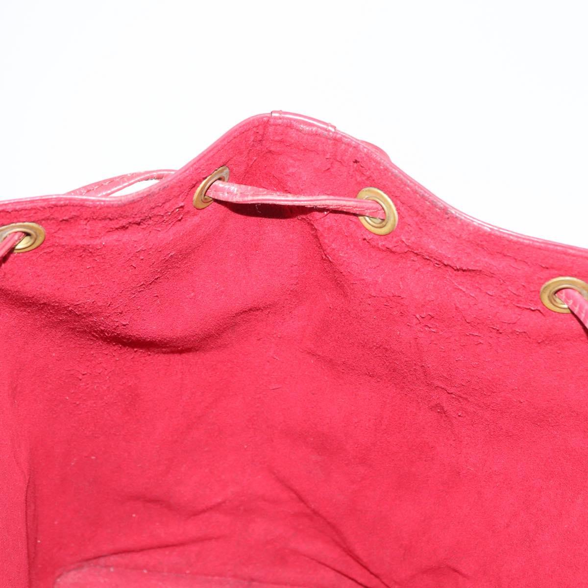LOUIS VUITTON Epi Petit Noe Shoulder Bag Red M44107 LV Auth 159331