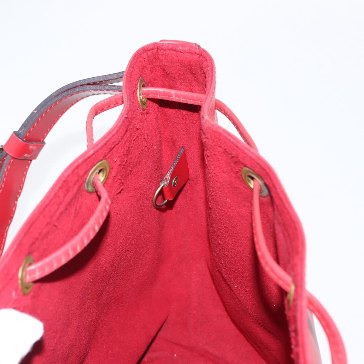 LOUIS VUITTON Epi Petit Noe Shoulder Bag Red M44107 LV Auth 159331