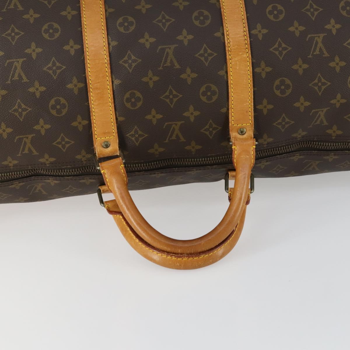 LOUIS VUITTON Monogram Keepall 60 Boston Bag M41422 LV Auth 159339