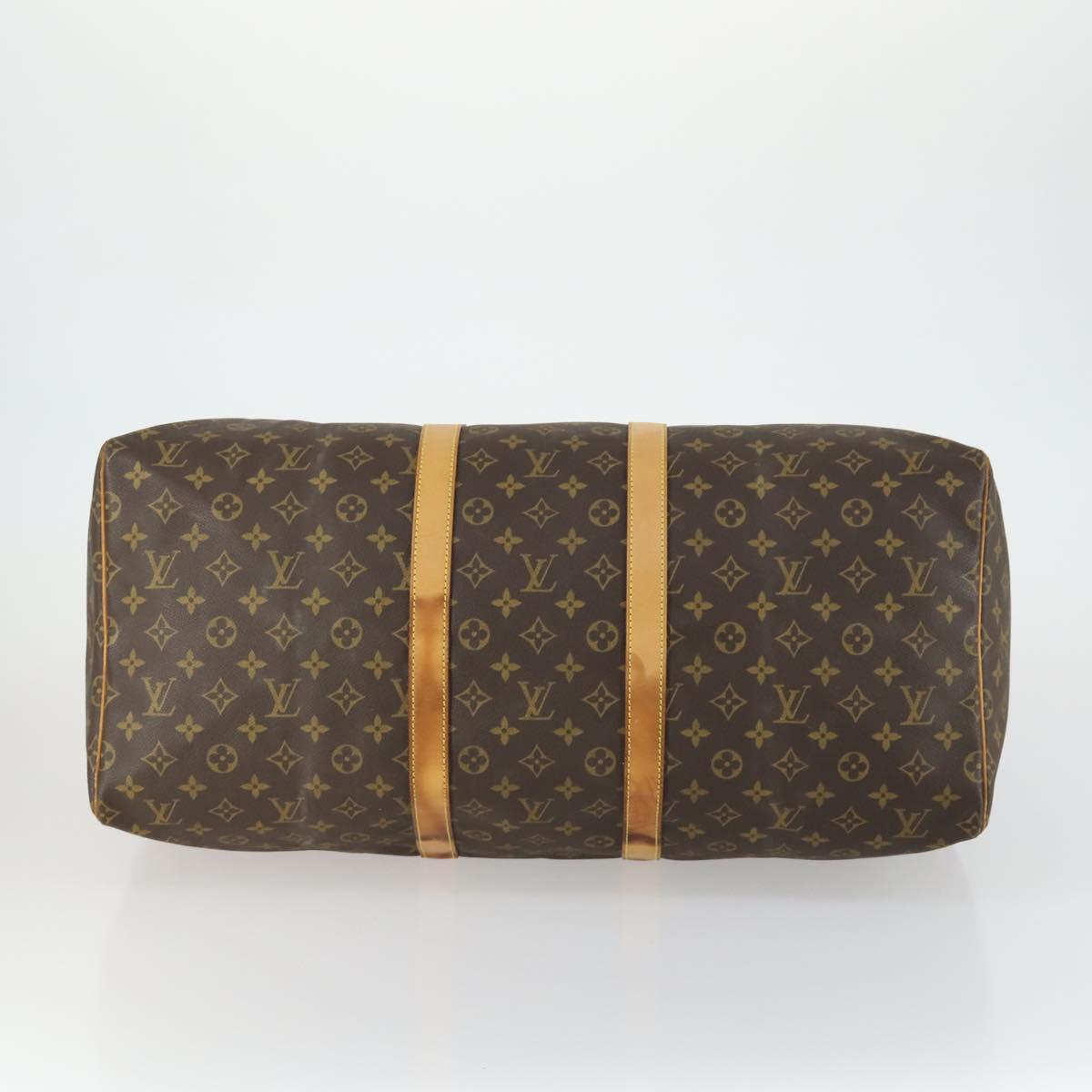 LOUIS VUITTON Monogram Keepall 55 Boston Bag M41424 LV Auth 159340
