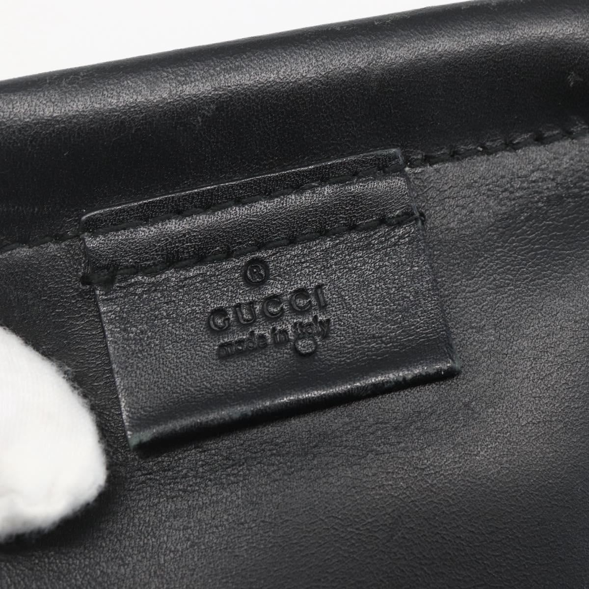 GUCCI Hand Bag Suede White Gold Auth 159346