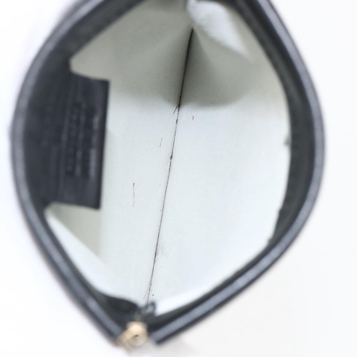 GUCCI Hand Bag Suede White Gold Auth 159346