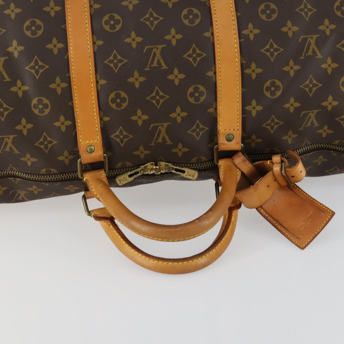 LOUIS VUITTON Monogram Keepall 60 Boston Bag M41422 LV Auth 159362