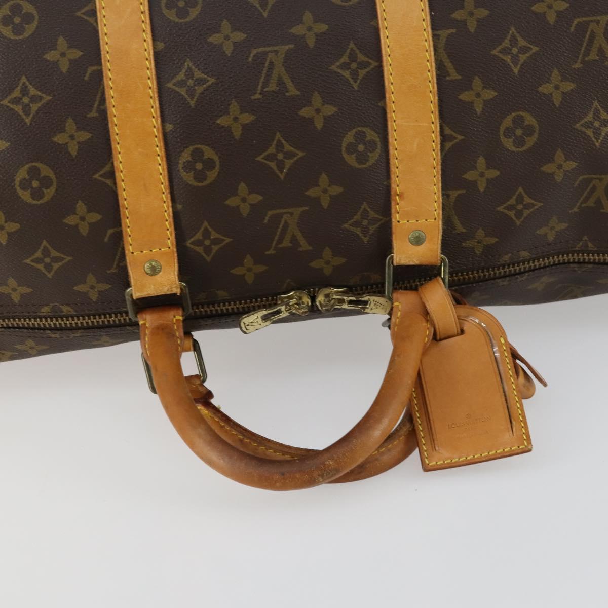 LOUIS VUITTON Monogram Keepall 55 Boston Bag M41424 LV Auth 159392