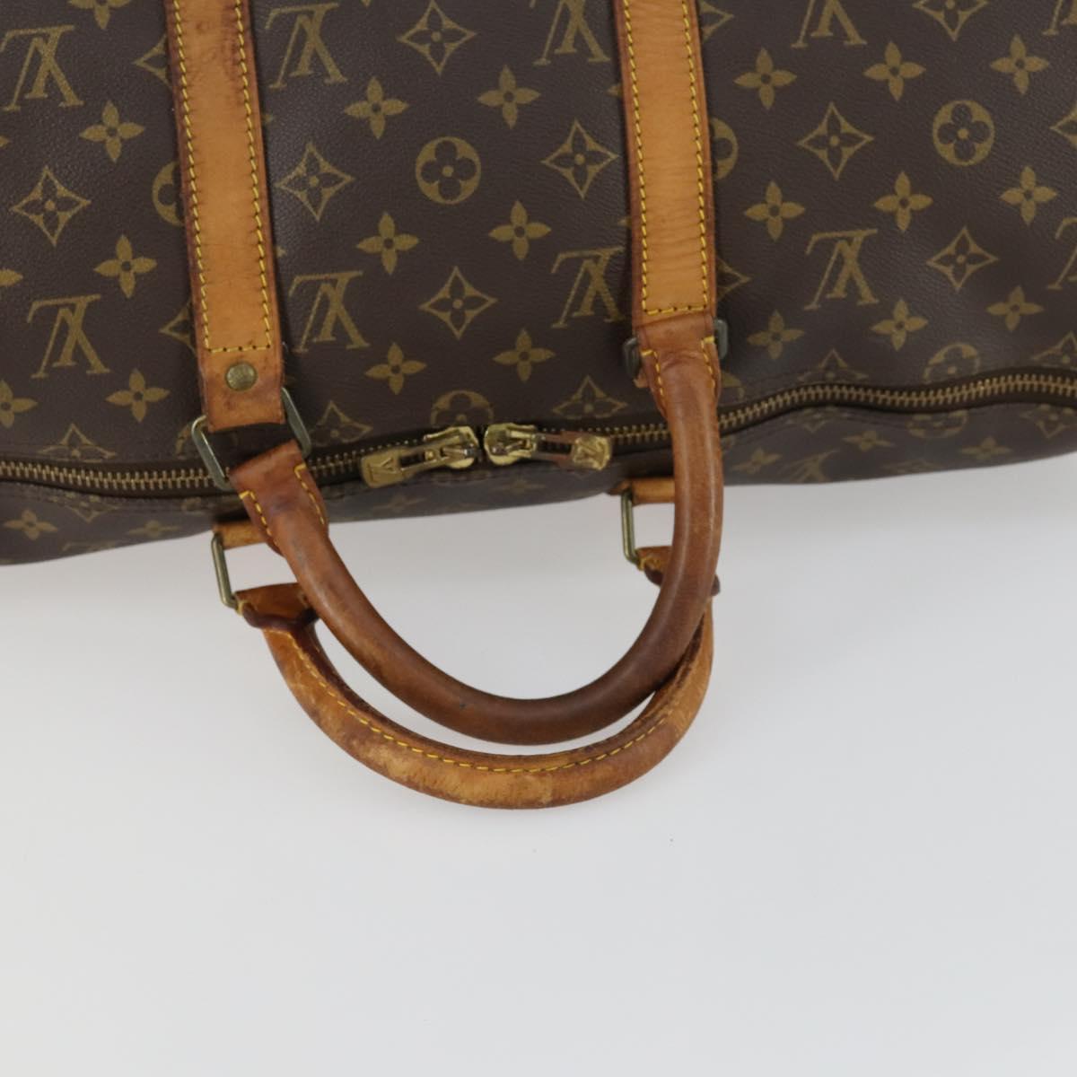 LOUIS VUITTON Monogram Keepall 50 Boston Bag M41426 LV Auth 159393