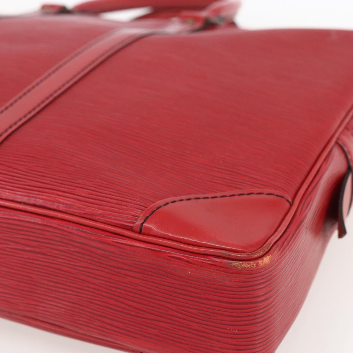 LOUIS VUITTON Epi Porte Documents Voyage Business Bag Red M54477 LV Auth 159411