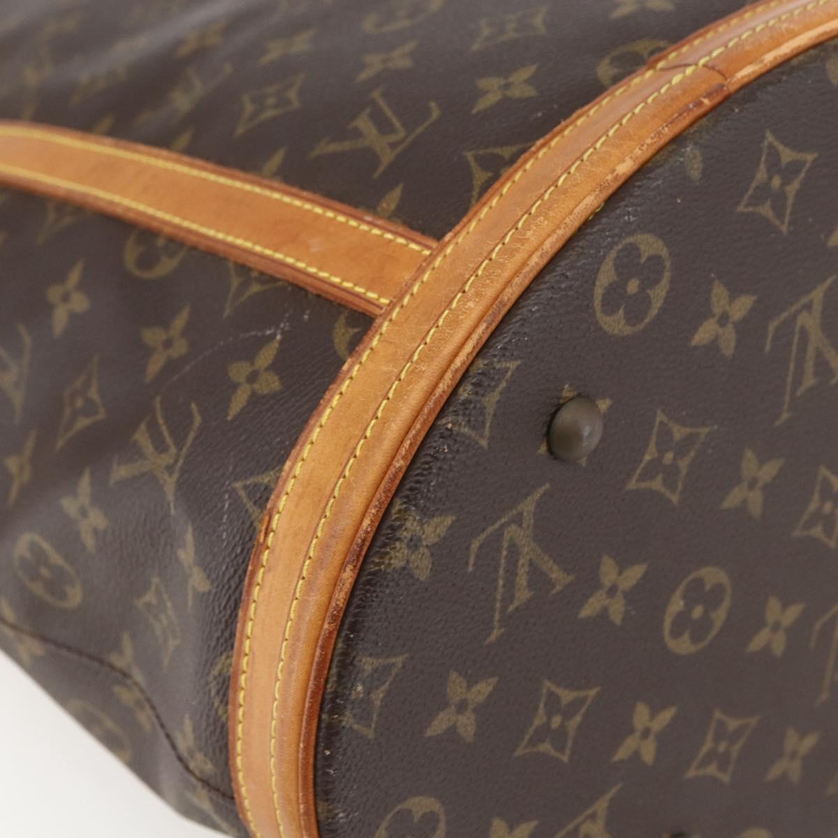 LOUIS VUITTON Monogram Bucket GM Shoulder Bag M42236 LV Auth 159427