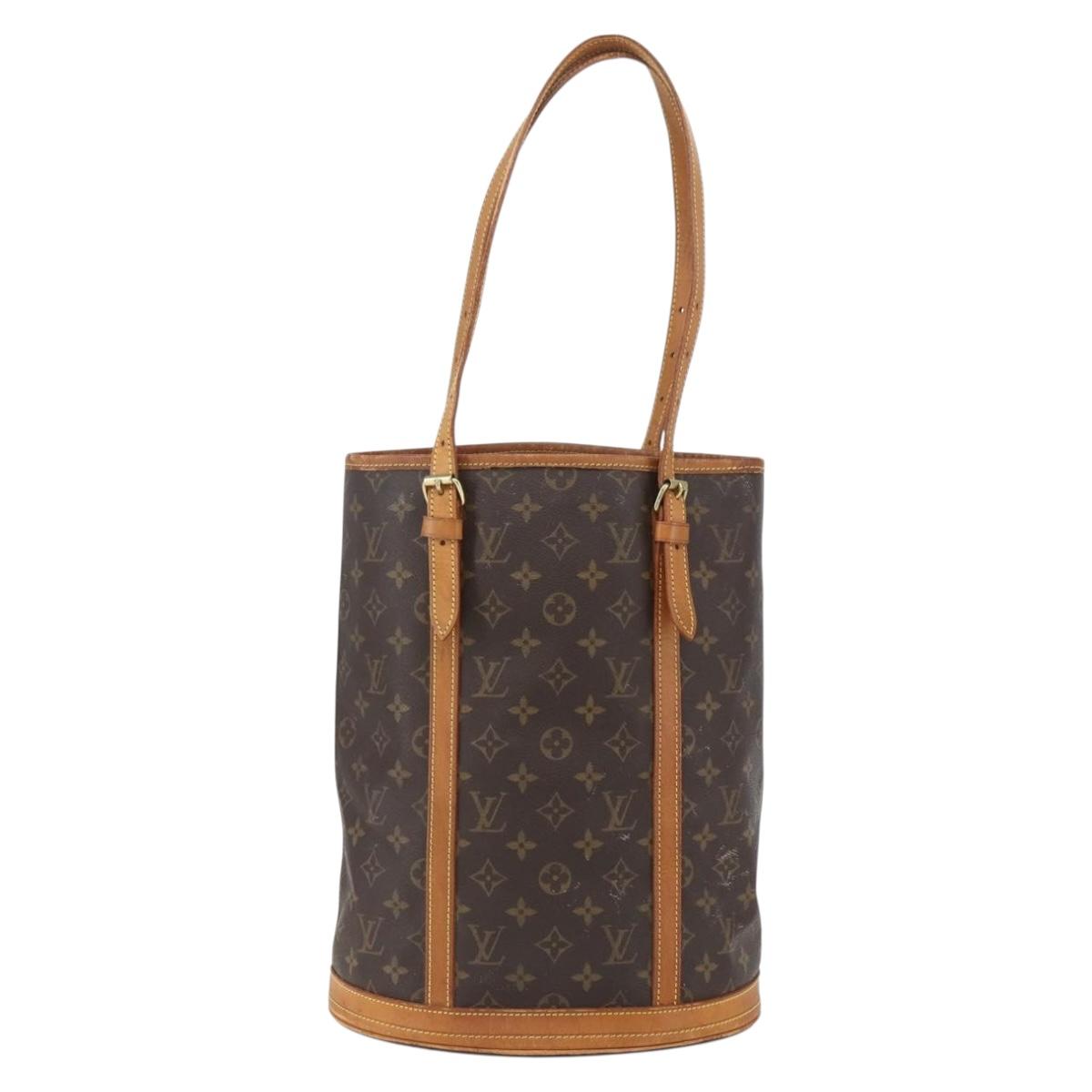 LOUIS VUITTON Monogram Bucket GM Shoulder Bag M42236 LV Auth 159427