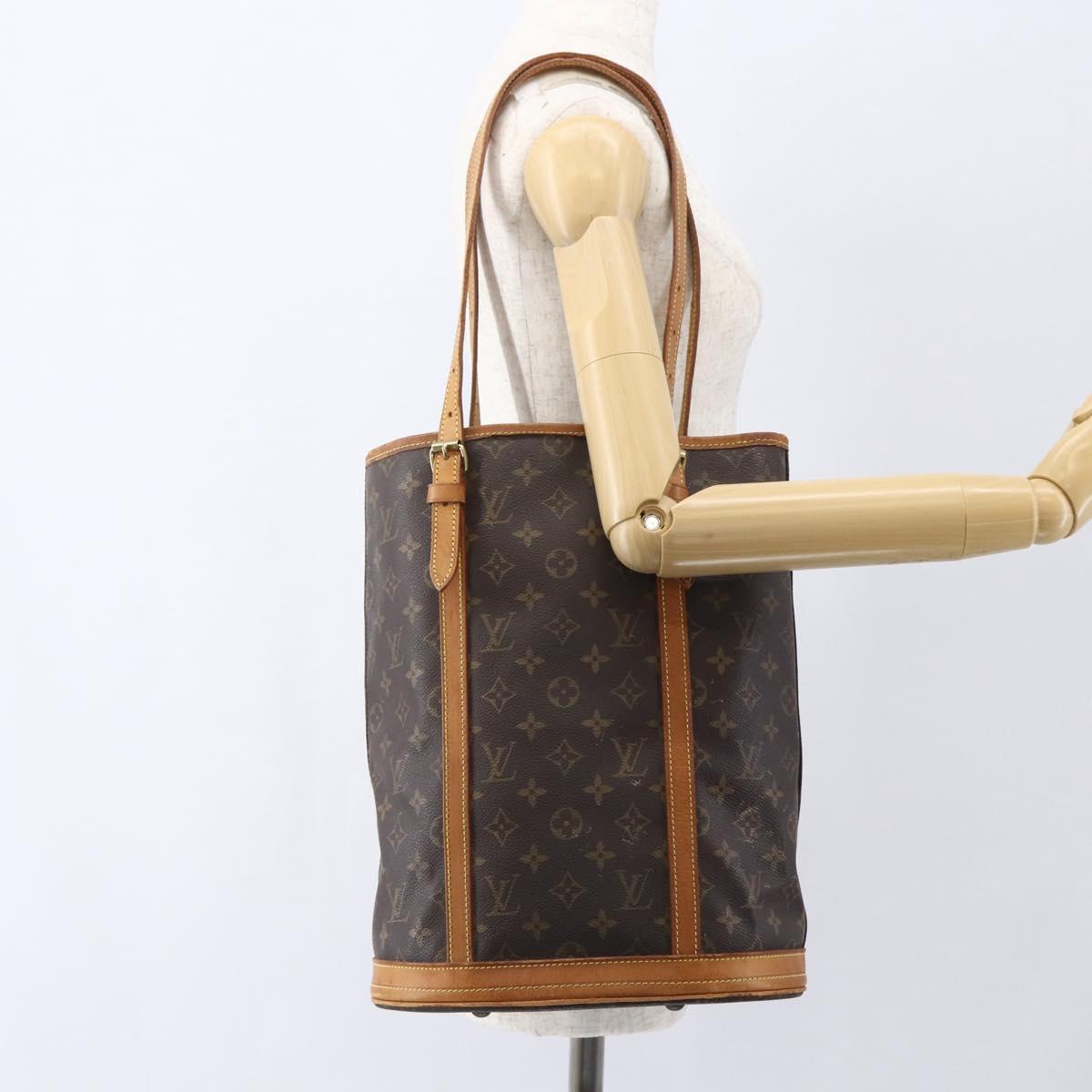 LOUIS VUITTON Monogram Bucket GM Shoulder Bag M42236 LV Auth 159427