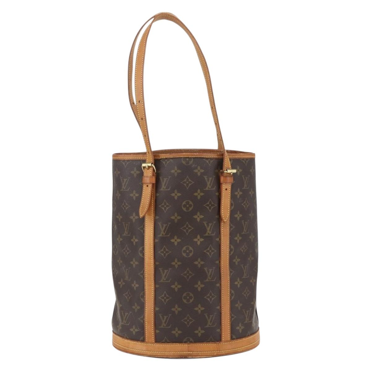 LOUIS VUITTON Monogram Bucket GM Shoulder Bag M42236 LV Auth 159427
