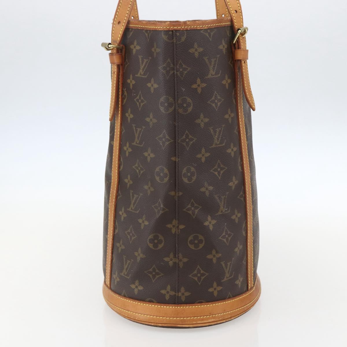 LOUIS VUITTON Monogram Bucket GM Shoulder Bag M42236 LV Auth 159427