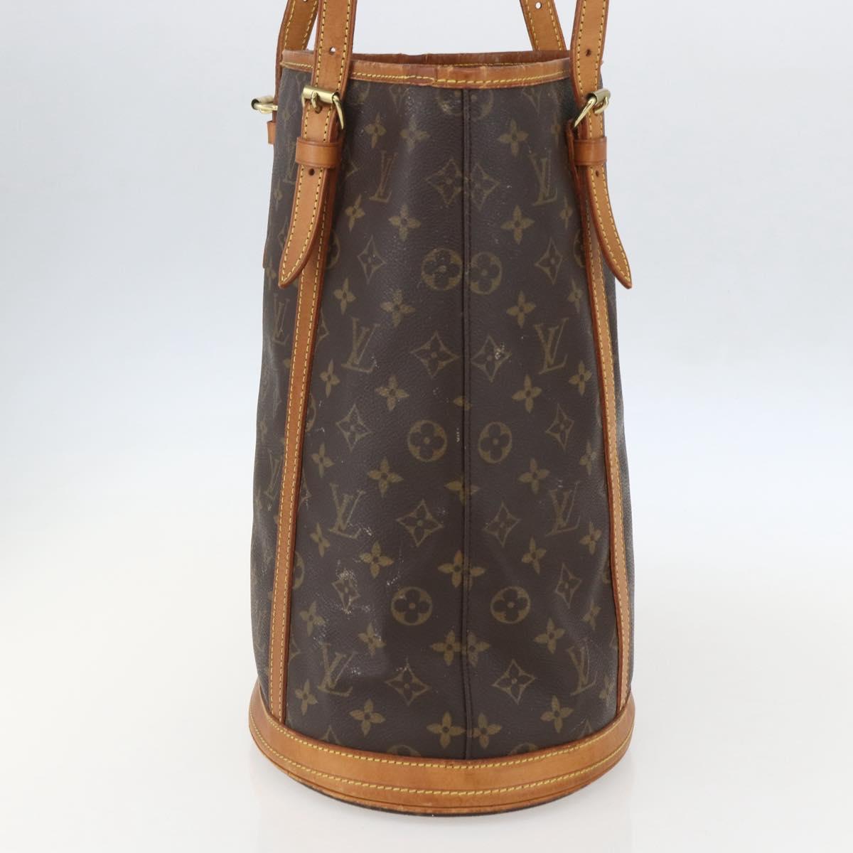 LOUIS VUITTON Monogram Bucket GM Shoulder Bag M42236 LV Auth 159427