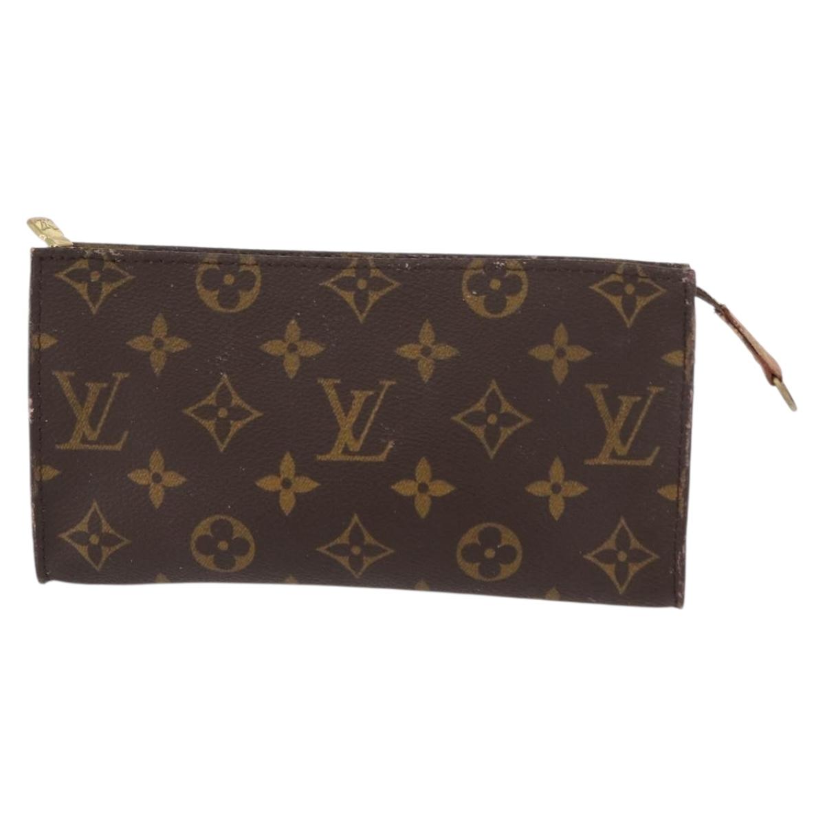 LOUIS VUITTON Monogram Bucket GM Accessory Pouch LV Auth 159428