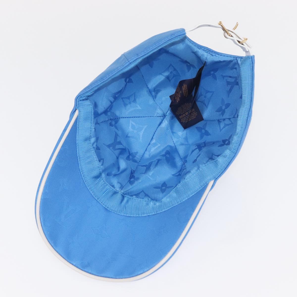 LOUIS VUITTON Monogram Yayoi Kusama Infinity Dot Cap Blue M7068M Auth 159436SM