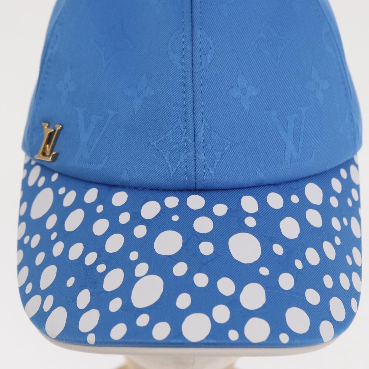 LOUIS VUITTON Monogram Yayoi Kusama Infinity Dot Cap Blue M7068M Auth 159436SM