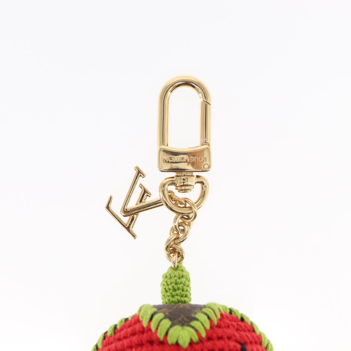 LOUIS VUITTON Bag Charm Very Licious Crochet Charm Red M02583 LV Auth 159439SM