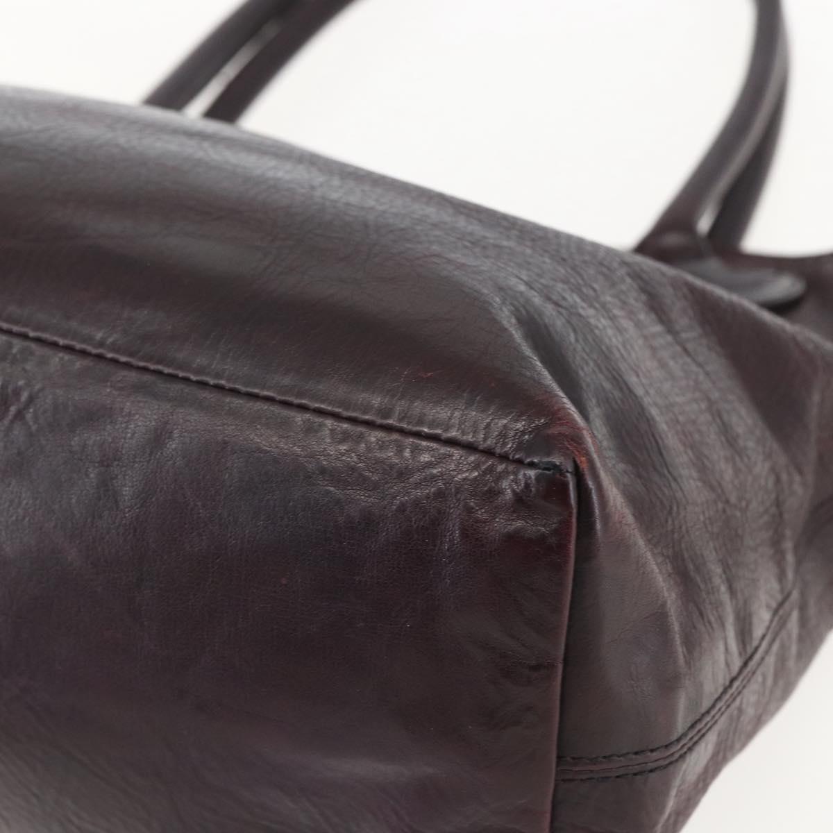 Chrome Hearts FS Tote Crosspatch Tote Bag Leather Black Auth 159442SM