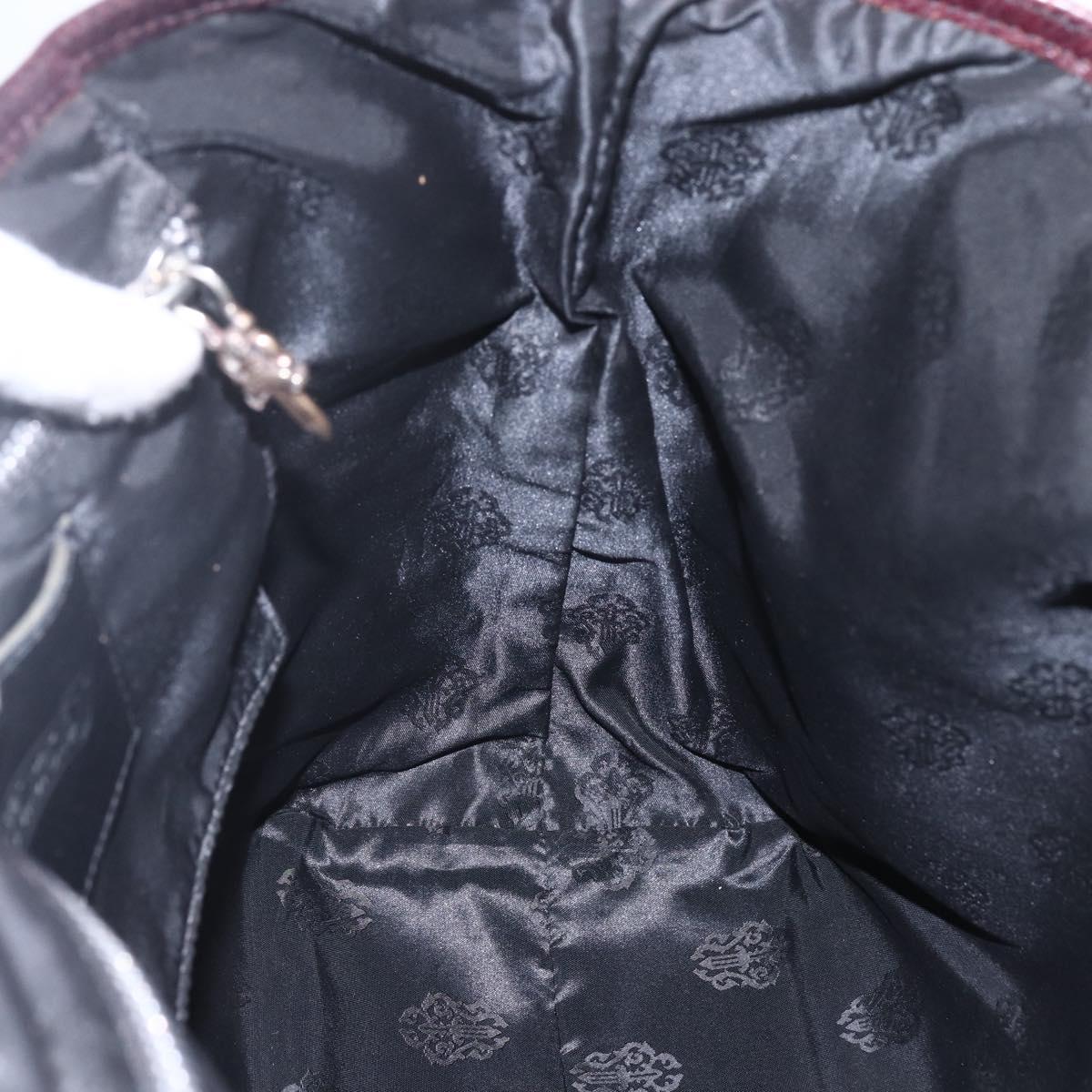 Chrome Hearts FS Tote Crosspatch Tote Bag Leather Black Auth 159442SM